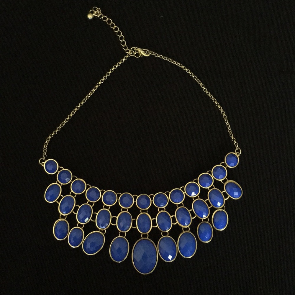 Blue and Gold Charlotte Russe Necklace